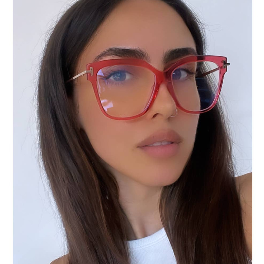 NEW Tom Ford FT5704-B Bluelight Frames in Red
